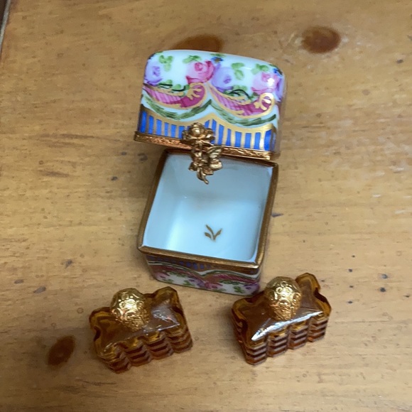 Limoges France Peint Main Trinket Box - Picture 5 of 9
